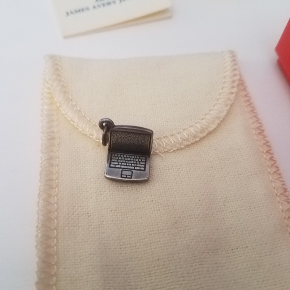 ☆SOLD☆JAMES AVERY STERLING LAPTOP CHARM - Picture 2 of 4